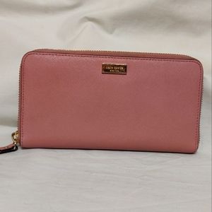 kate spade Leather Zip Around Continental Wallet